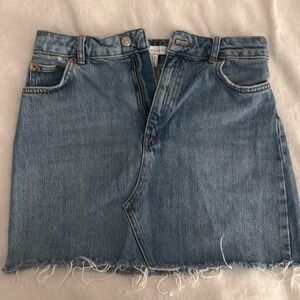 Topshop denim skirt